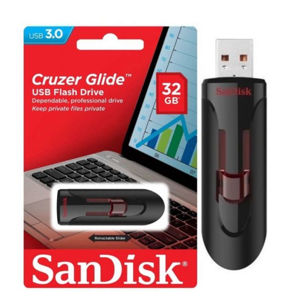 Pendrive Sandisk32GB 3.0 Crucer GlideCZ600