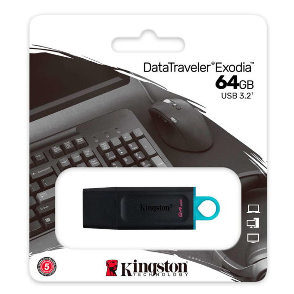Pendrive Kingston 64GB 3.2 Data Traveler Exodia