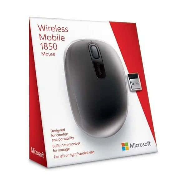 Mouse Microsoft Inalambrico 1850 Negropurpura 1850